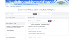 Desktop Screenshot of libanswers.ccga.edu